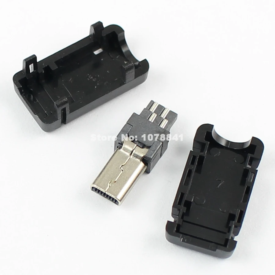 10 шт. в партии 8 контактный разъем Mini USB папа для самостоятельной