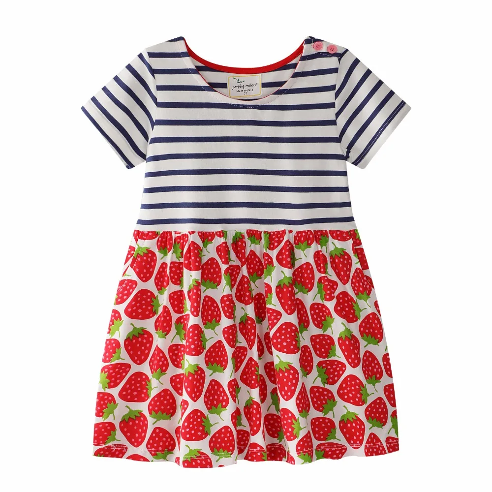 European and American style children's clothing summer new dress printing cotton girls short | Детская одежда и обувь