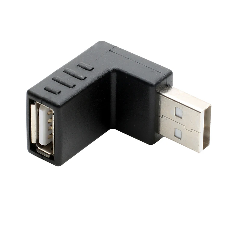 USB папа к женскому под прямым углом 90 градусов вниз согнуть разъем Расширенная