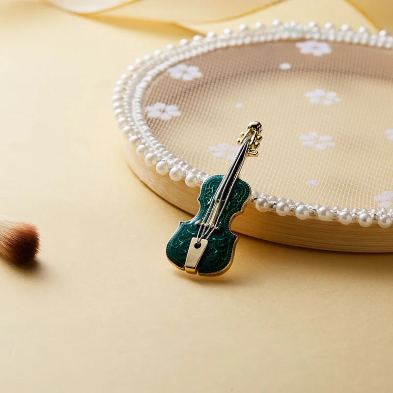 RE Новая Мода Тренд креативная брошь в виде гитары живопись броши расписанные