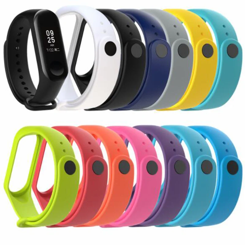 Силиконовый сменный ремешок для браслета Mi band 4 Xiaomi Band 3 аксессуары ремня mi3 |