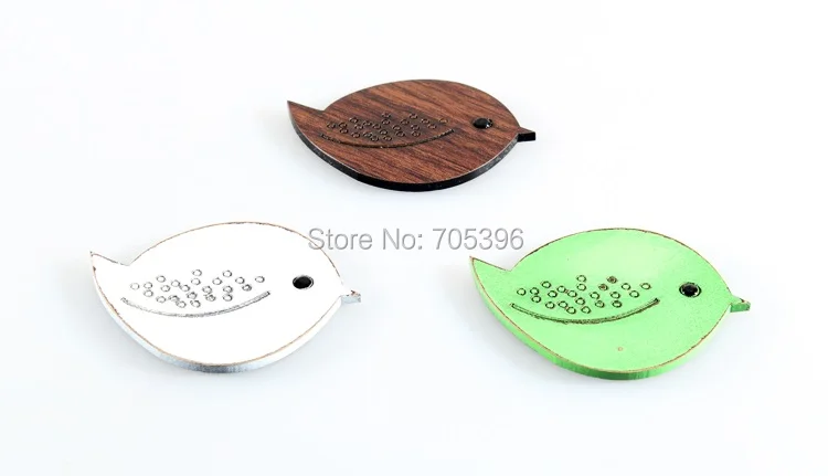 Деревянные магниты на холодильник в стиле ретро Форма птицы Домашний декор