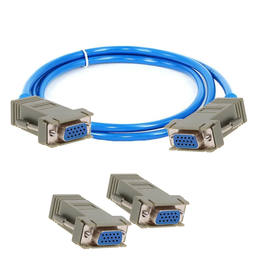 RJ45 к VGA удлинитель адаптер Женский LAN CAT5 CAT6 сетевой Ethernet кабель женский для HDTV