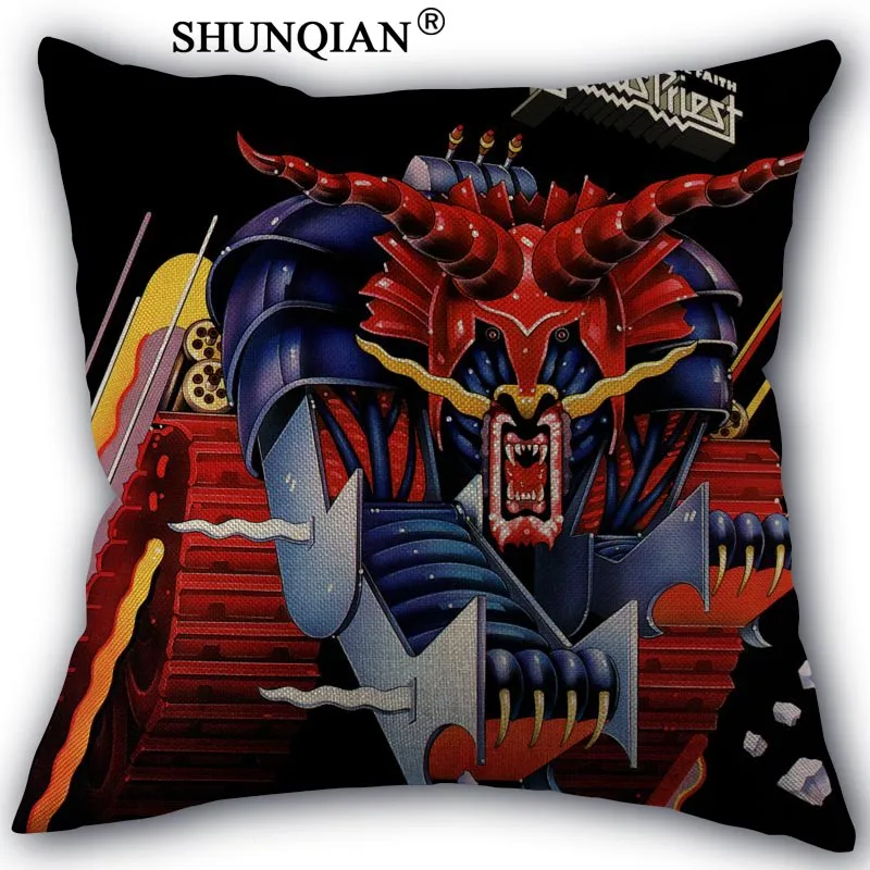 ShunQian Наволочка на заказ Judas Priest домашний текстиль квадратная 45X45 см декоративное хлопковое белье Наволочка Новогодняя наволочка