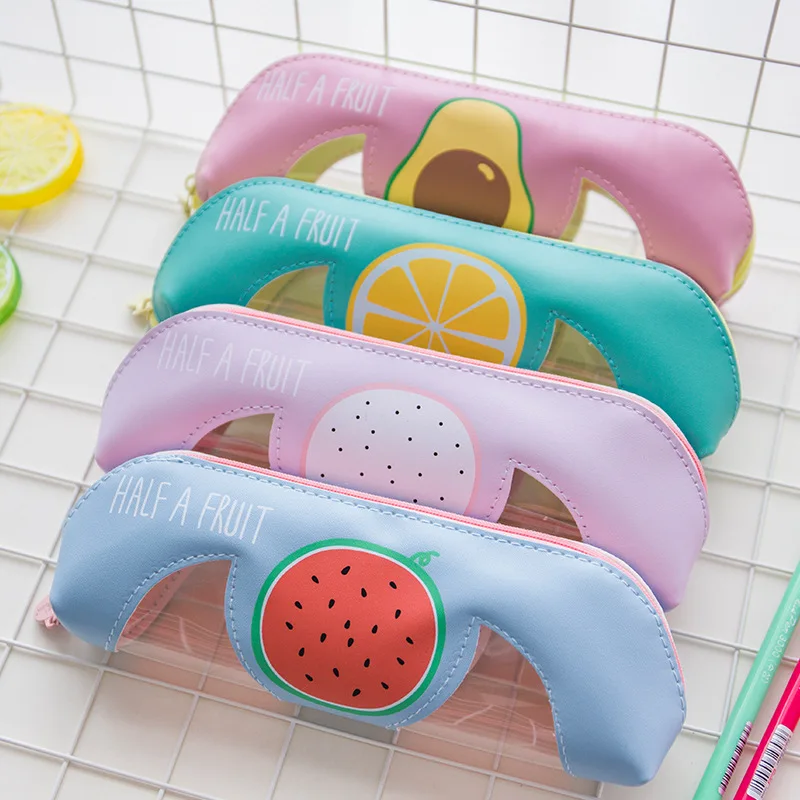 Чехол карандаш из искусственной кожи с принтом полуфруктов авокадо персикового