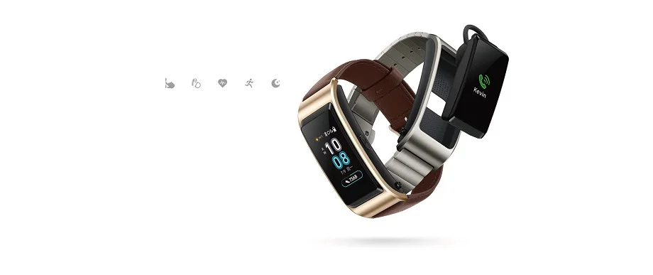 huawei Talkband B5 Bluetooth умный Браслет носимые спортивные браслеты сенсорный AMOLED экран вызова наушники