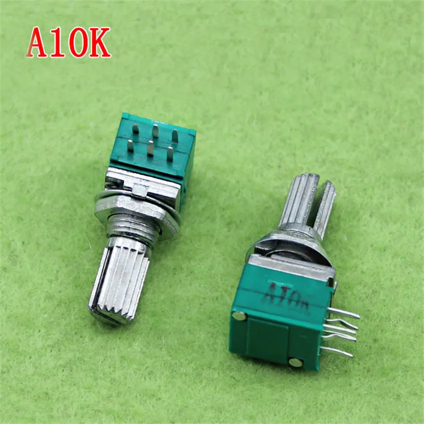 5 шт. RK097G двойной переменный резистор A10K потенциометр (F1B4)|potentiometer a10k|potentiometer