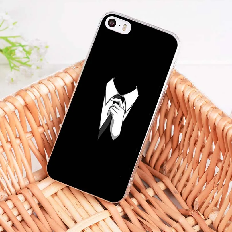 Чехол MaiYaCa Dark Suit Mystery Man Black Scrub из мягкого ТПУ для iPhone 8 7 6 6S Plus X 5 5S SE 11pro | Мобильные