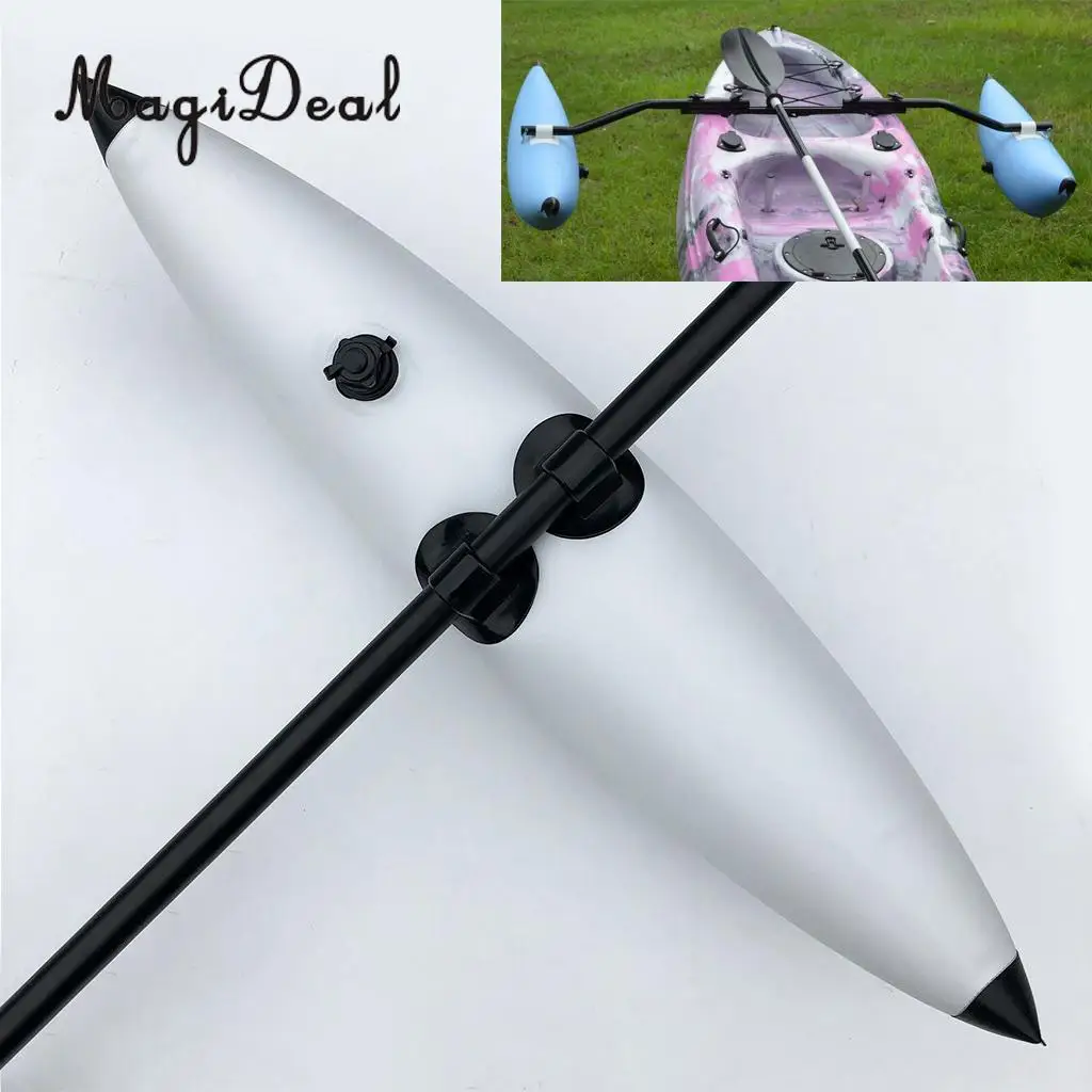 MagiDeal ПВХ каяк каноэ Рыбалка стоячий SUP надувной Outrigger/Стабилизатор воды плавучий