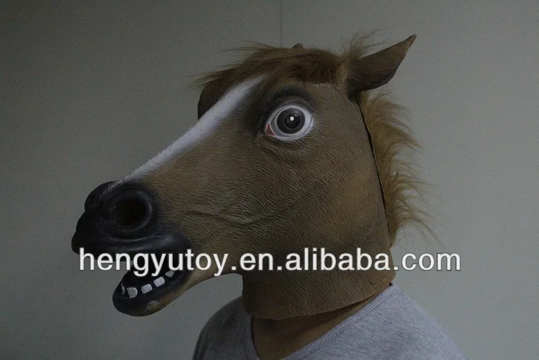2013 Маска лошади оптовая продажа рекламный товар резиновое маскарадное платье