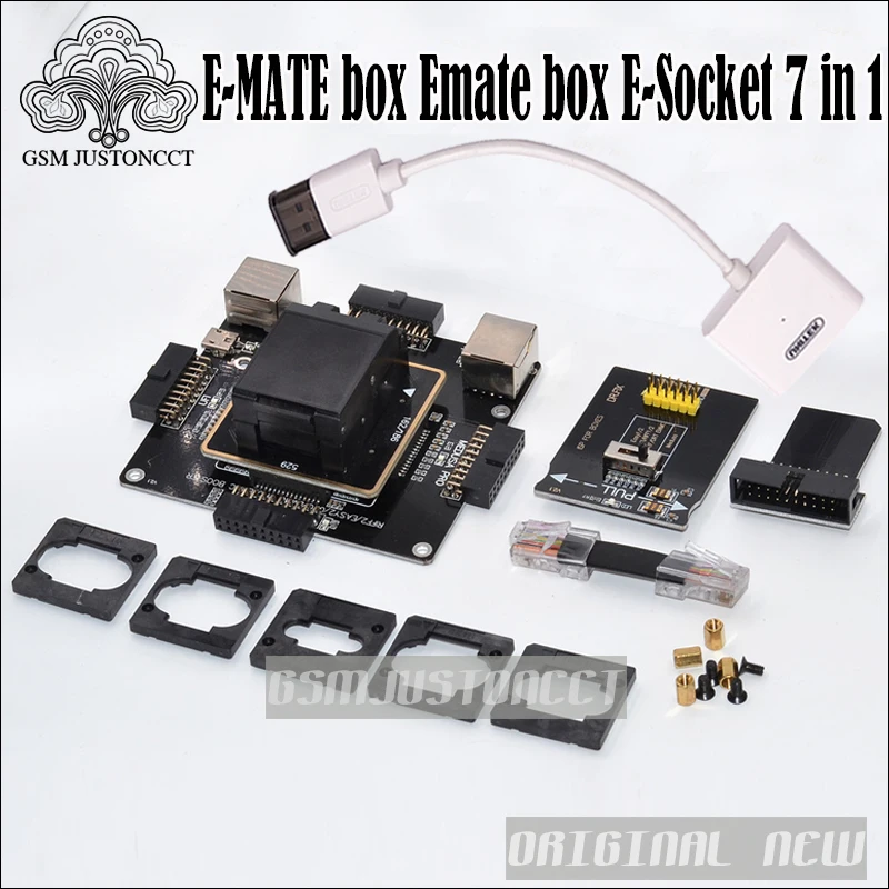 Новая E MATE коробка Emate box Socket 6 в 1 (+ шт. кабель) без сварки BGA169E BGA162 BGA221 поддержка EASYJTAG