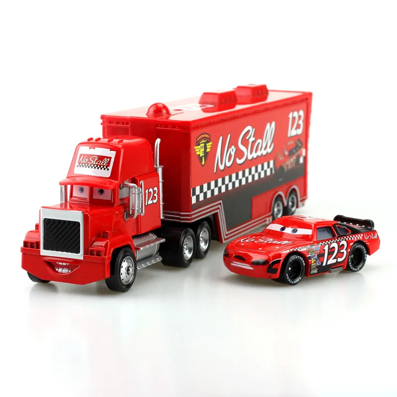 Автомобили disney Pixar 27 стилей Mack Truck+ маленький автомобиль McQueen Jackson Storm 1:55 литой под давлением металлический сплав и пластик Модель автомобиля игрушки подарок - Цвет: 19