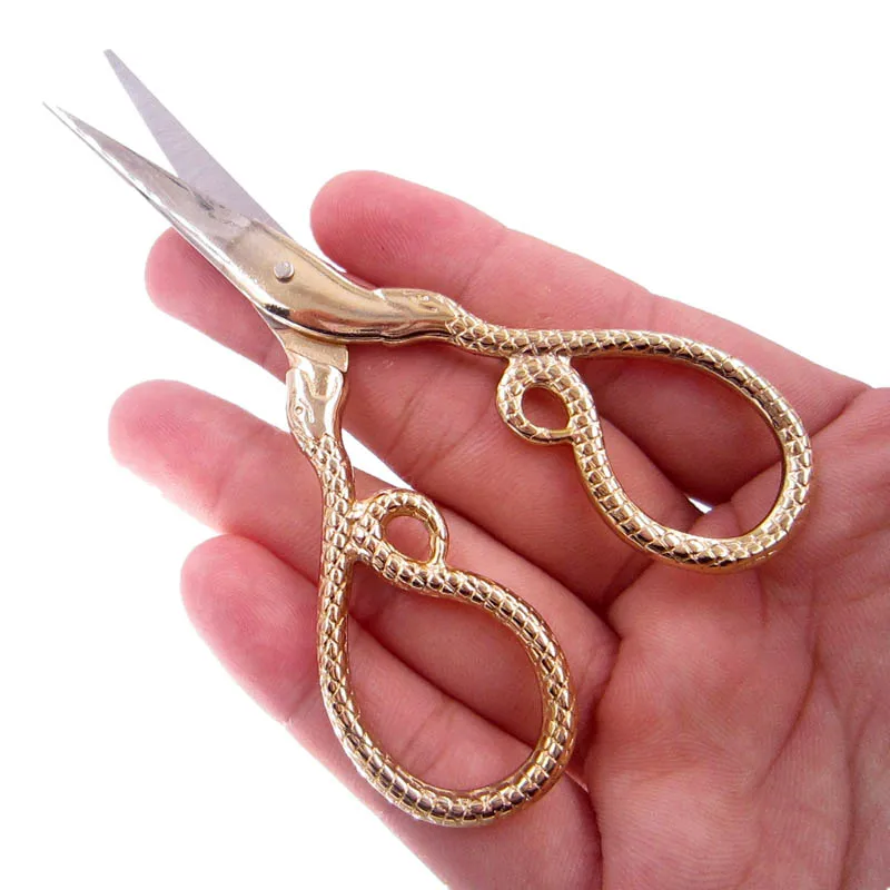 Золотая змея Вышивка крестом портновские ножницы Швейные Thrum Пряжа Dressmake ткань