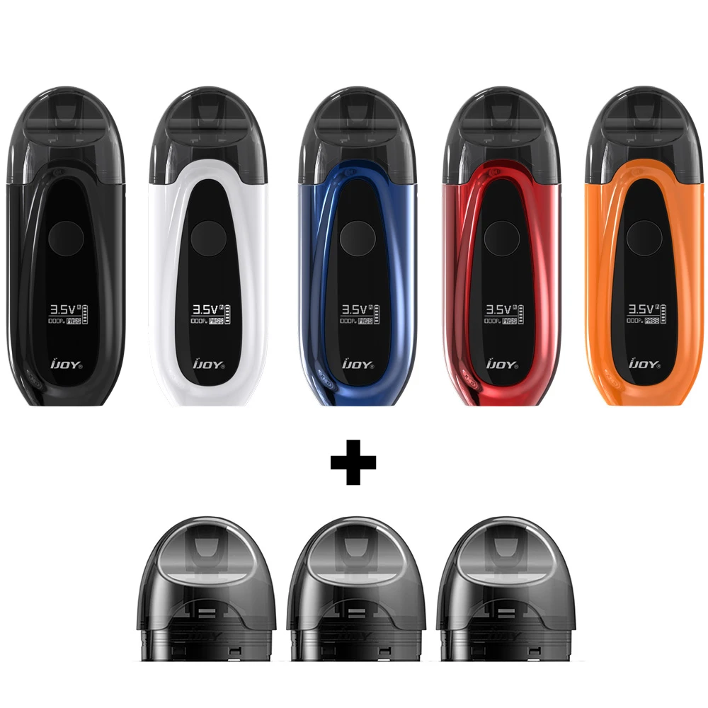 Оригинальный авторизация iJoy IVPC pod Vape Kit с 2 мл 450 мАч капсульные картриджи
