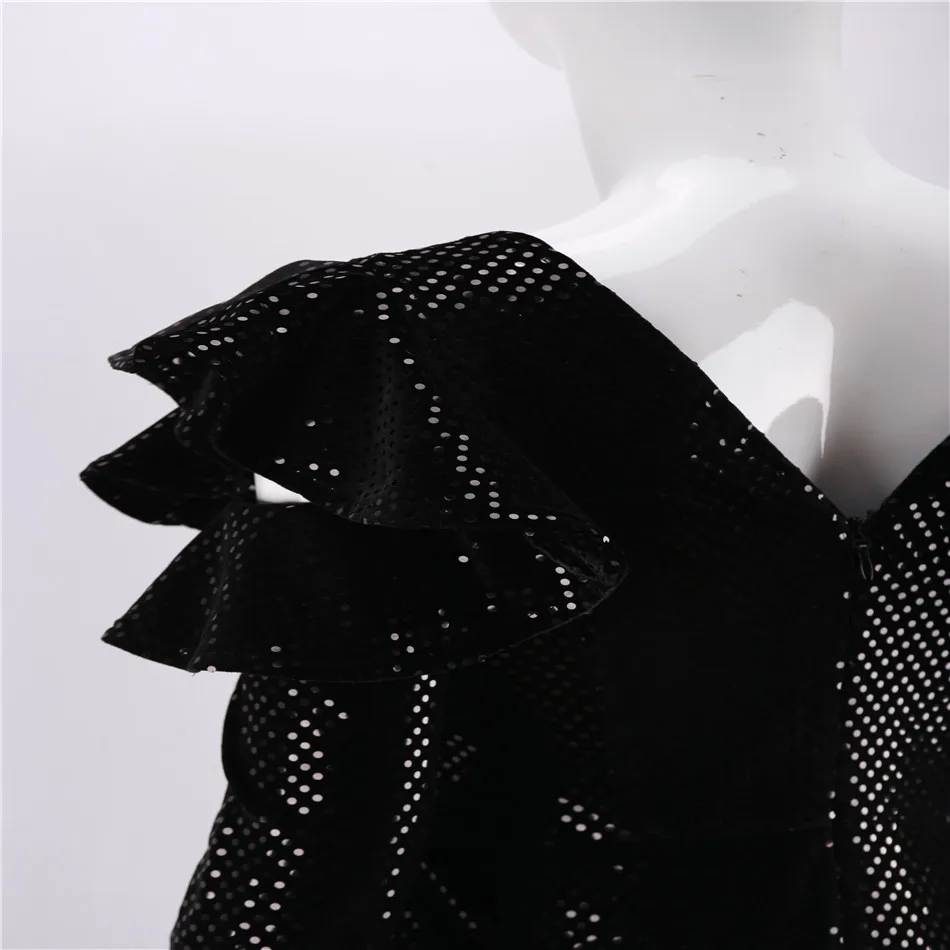 Женское вечернее платье без рукавов CIEMIILI Белое Облегающее Платье с v образным