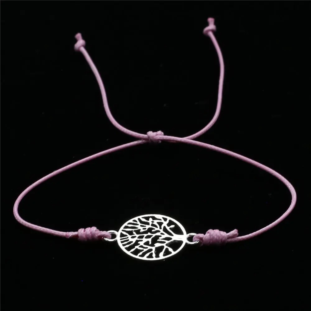 Friendship Make a Wish Couple Bracelet Femme Love String Rope Flower Charm Ankle Bracelets For Women Jewelry Accesorios Bijoux | Украшения
