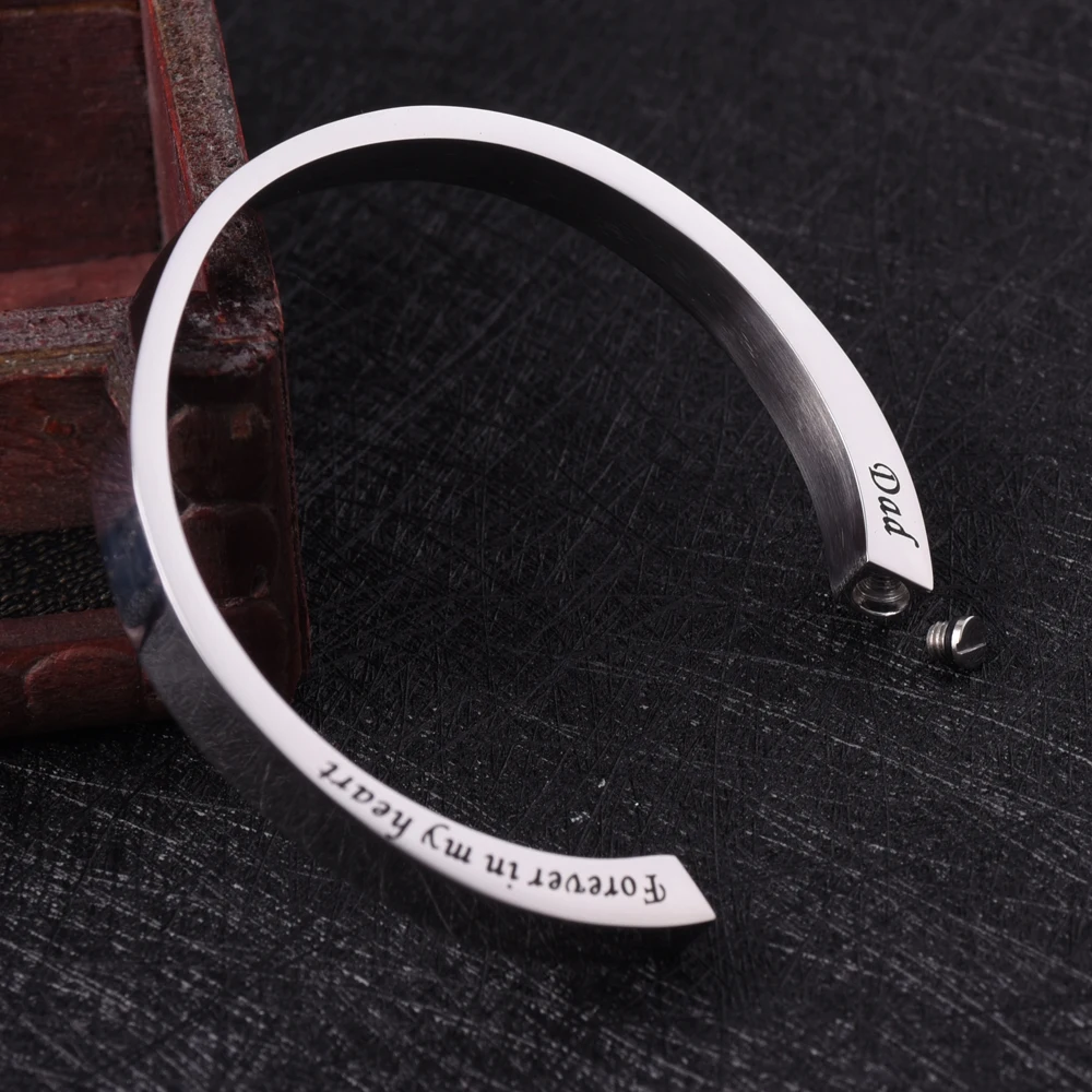 IJB5020 нержавеющая сталь Бесплатная гравировка кремации ювелирных изделий