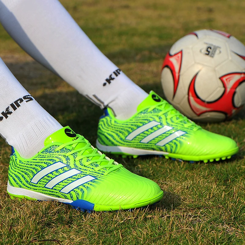Оригинальные мужские футбольные бутсы тренировочные длинные шипы AG FG детские
