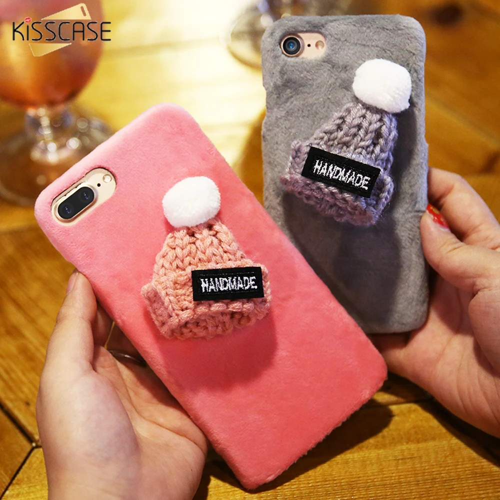 Для iPhone 6 7 Чехол KISSCASE 3D милая Рождественская Кепка мультяшный чехол для телефона s