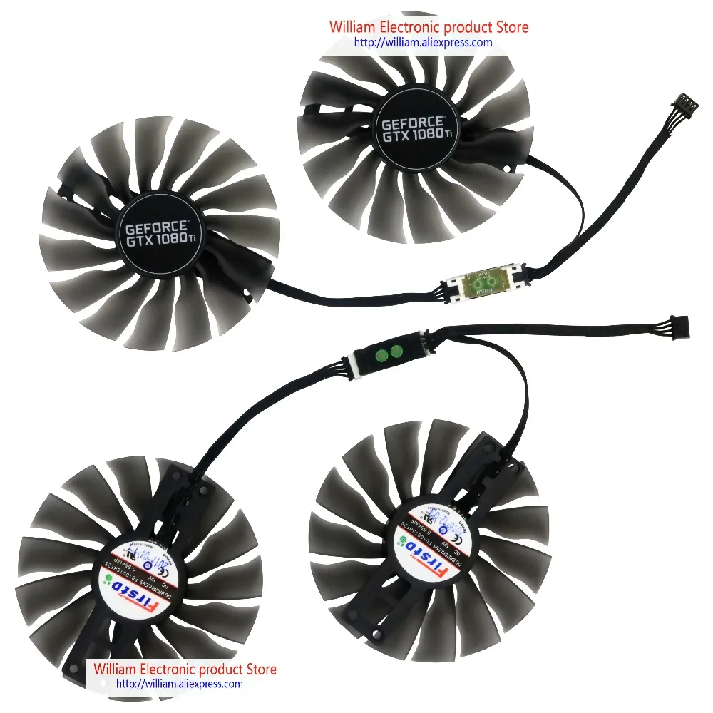 Новый оригинальный вентилятор Охлаждения видеокарты FD10015H12S DC12V 0.55A для PALIT