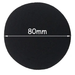 80 mm IMTTSTR 6 пар мягкой пены губка ушной наконечник крышка Замена вкладыши Чехлы для 35 40 45 50 55 60 65 70 80 мм наушники рукав - Цвет: 80 mm