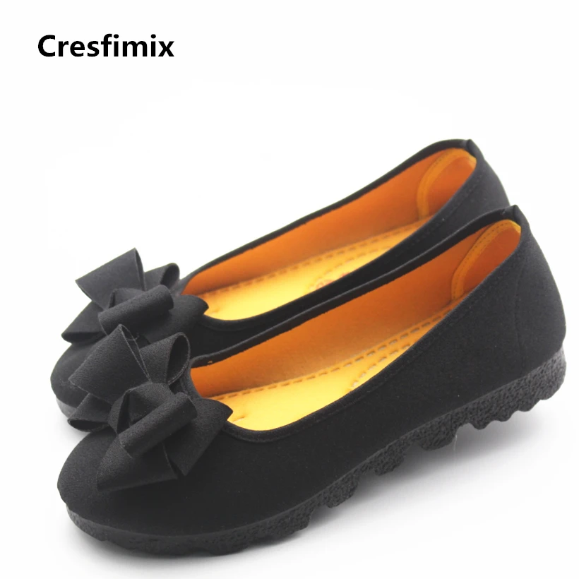 Cresfimix/женская повседневная обувь на плоской подошве без застежки сезон весна