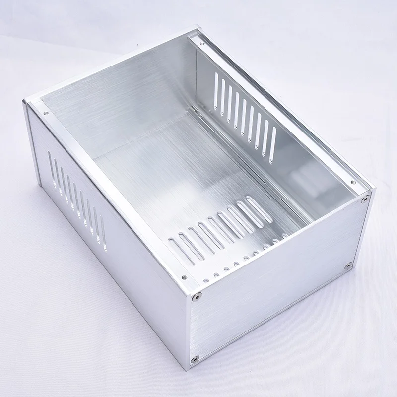 NEW 1610 Silver All aluminum amplifier chassis / Preamplifier / Power housing/ AMP Enclosure / case / DIY box ( 168*100*229mm)