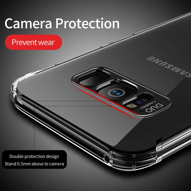 MSVII мягкие чехлы для Samsung S8 S9 прозрачный чехол Полная Защита задняя крышка Galaxy Plus