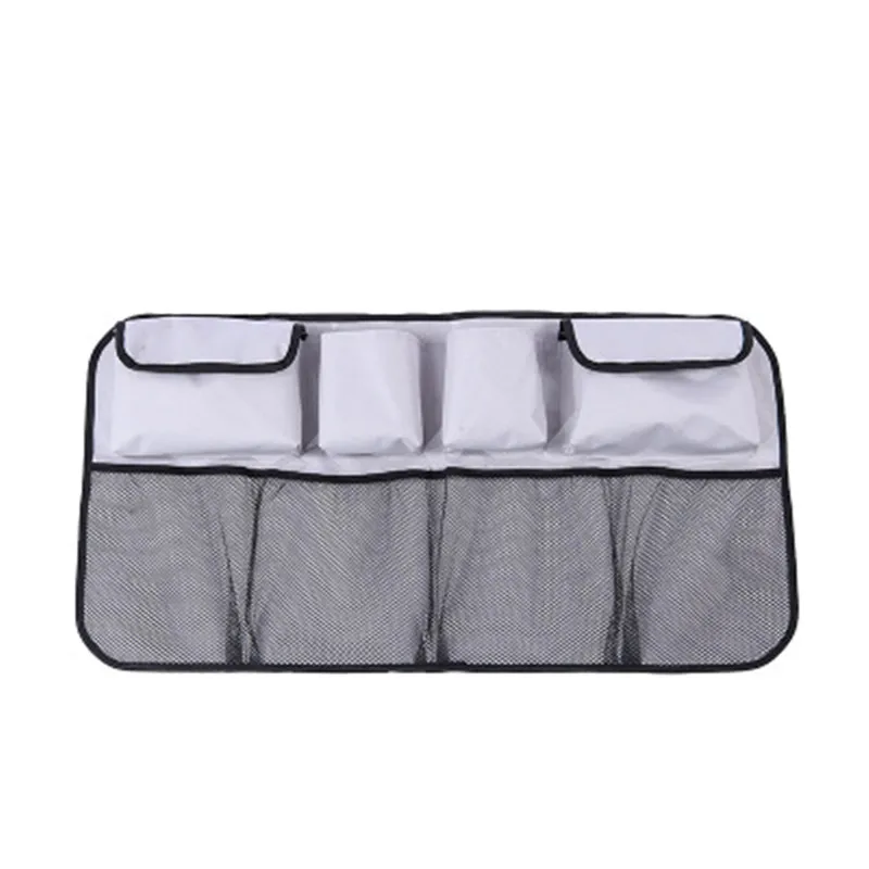 style 2 gray 1 шт. Автомобильная Задняя сумка для хранения на спинку сиденья мульти Висячие сетки карманная сумка-Органайзер для багажника Авто Укладка аксессуары для интерьера - Название цвета: style 2 gray