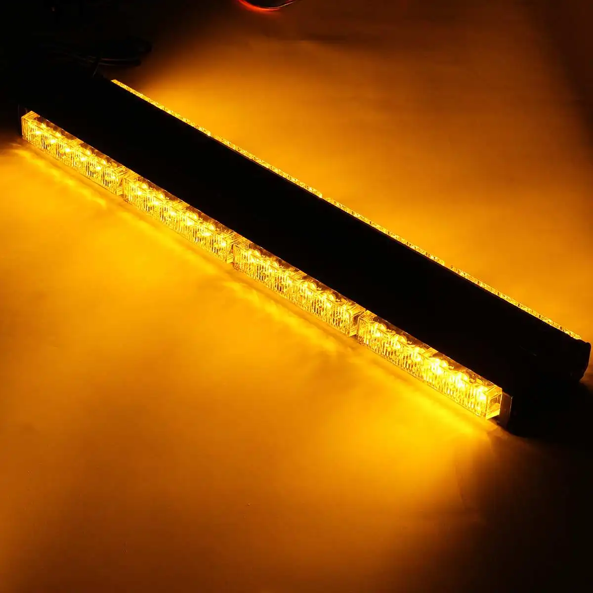 144 Вт 48LED двухсторонний рабочий свет бар для индикаторов вождения внедорожной лодки автомобиля аварийный свет предупреждающий Туман лампа