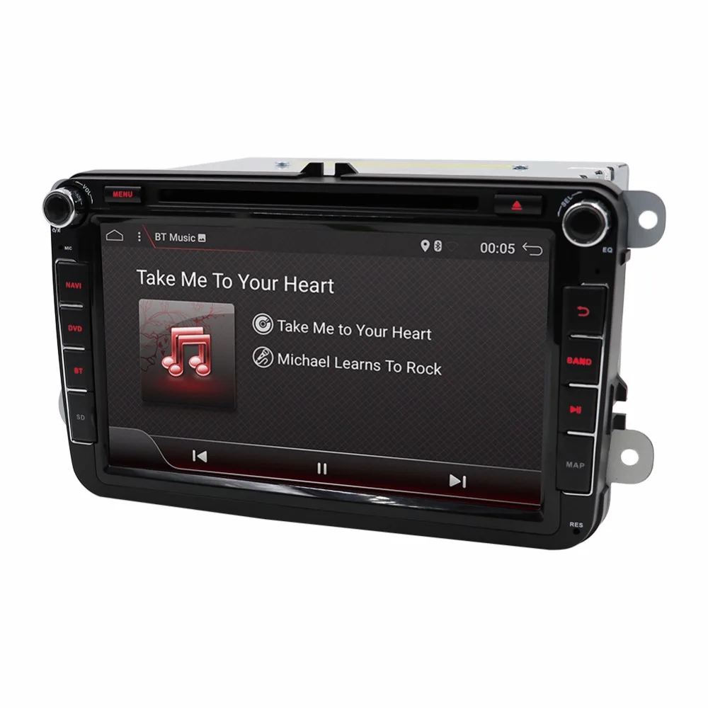 Двойной 2Din Android 7 1 DVD мультимедиа плеер для Volkswage Гольф MK5 MK6 Passat B5 B6 Tiguan Polo skoda Octavia