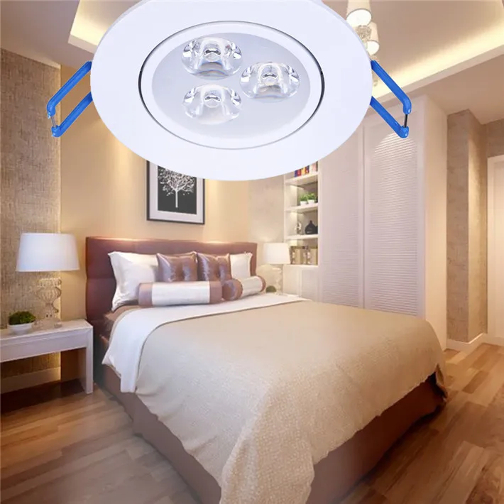 Приглушаемый светодиодный потолочный светильник 10 шт./лот 9 Вт теплый белый холодный 3 х3 встраиваемая