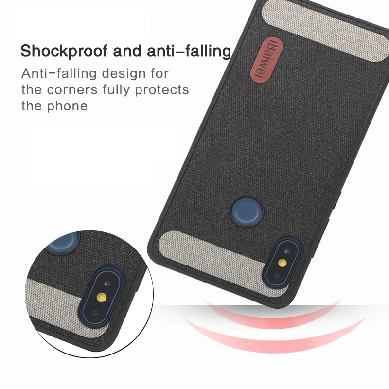 For Xiaomi Redmi Note 5 Pro Case Splice Cloth Fabric Hard PC Phone 7 6 Fashion Protection Back Cover Coque |