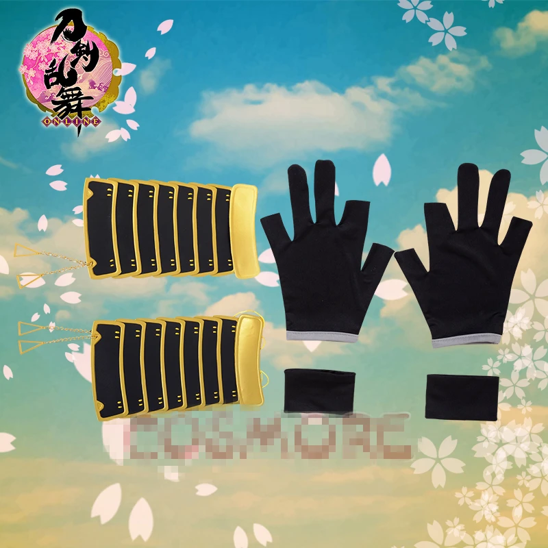 Touken Ranbu Online Tsurumaru Kuninaga костюм для косплея черное кимоно одежда Униформа