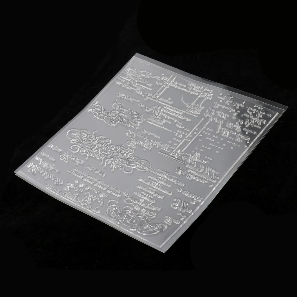 

Clear Stamp Transparent Seal English Decor DIY Diary Scrapbooking Album Card