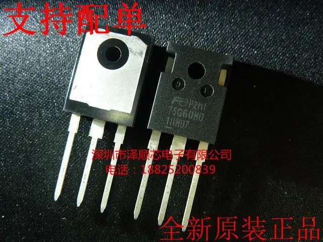 Free shipping 10pcs/lot 75G60HD FGW75N60HD 75A 600V IGBT tube new original |