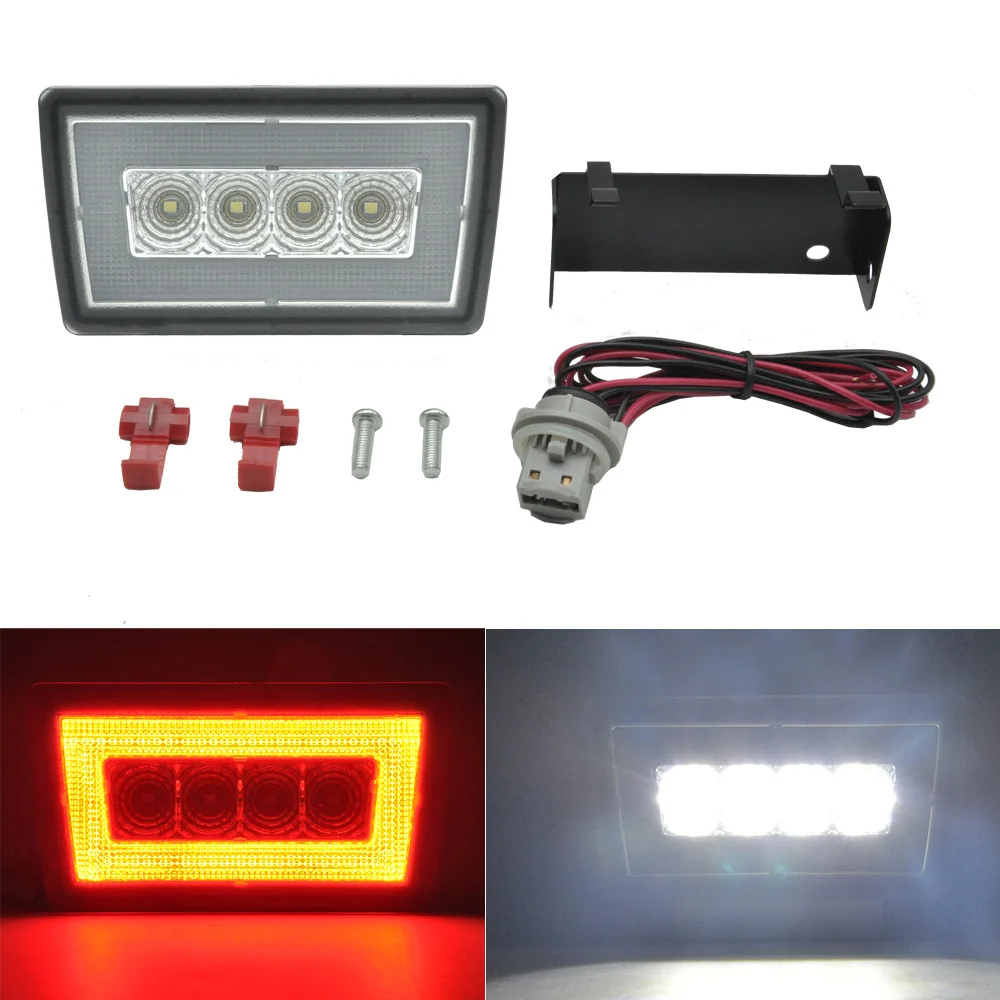 

Clear Lens LED Rear Fog Light, Brake Backup Reverse For 2011+ Subaru WRX STi