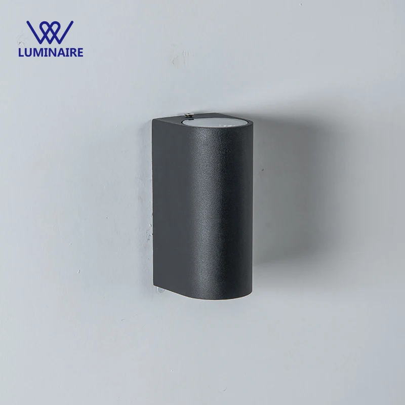 

VW 10W LED outdoor wall lamp aluminium waterproof wall light for garden decor cylinder sconce light fixture porch light in black