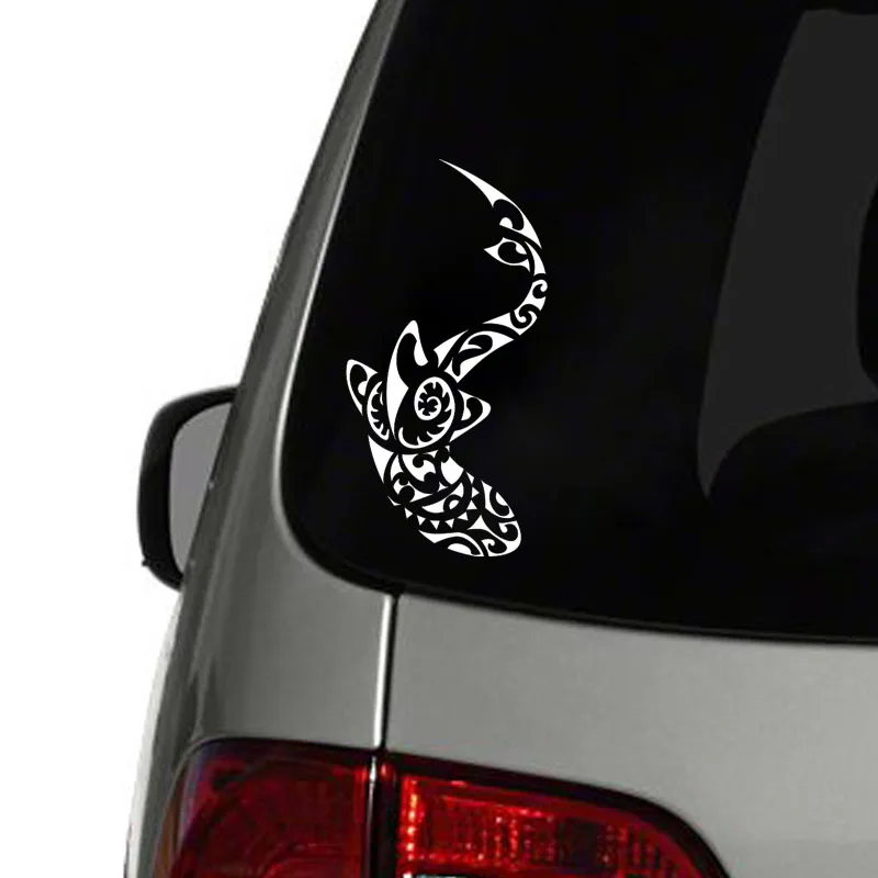 

YJZT 8cm*15.8cm A Tribal SHARK Fashion Vinyl Car-styling Car Sticker Decals Black Silver Accessories C11-0354