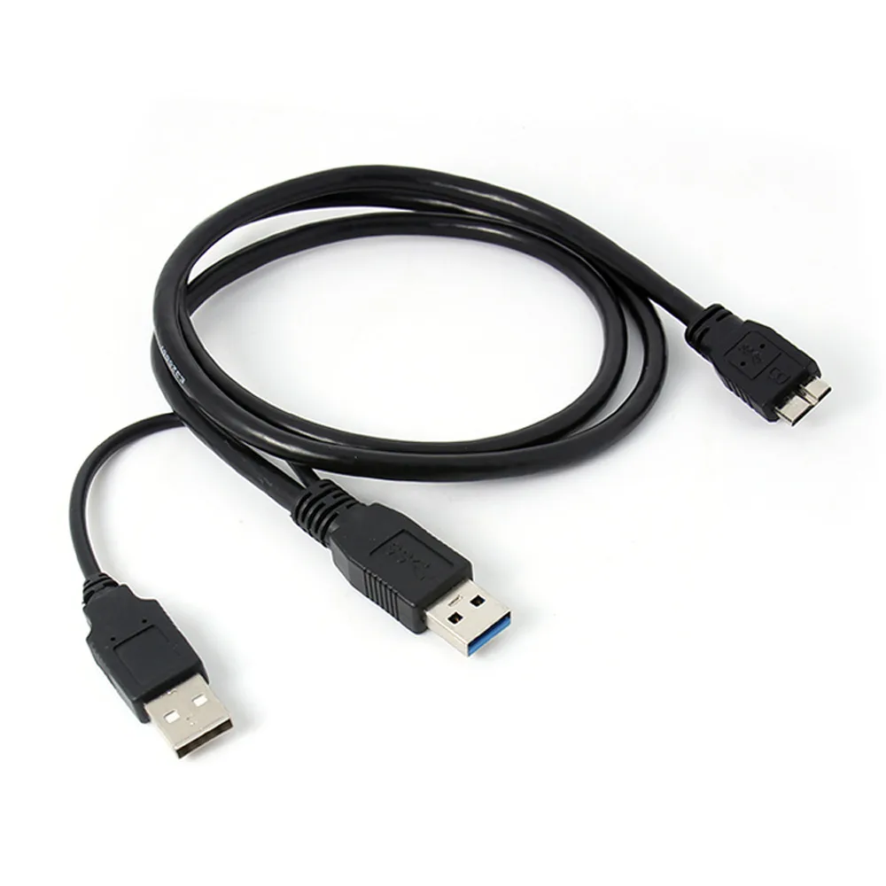 Ecosin2 компьютерные кабели и разъемы 1 шт. двойной A к Micro B USB 3 0 Y кабель для