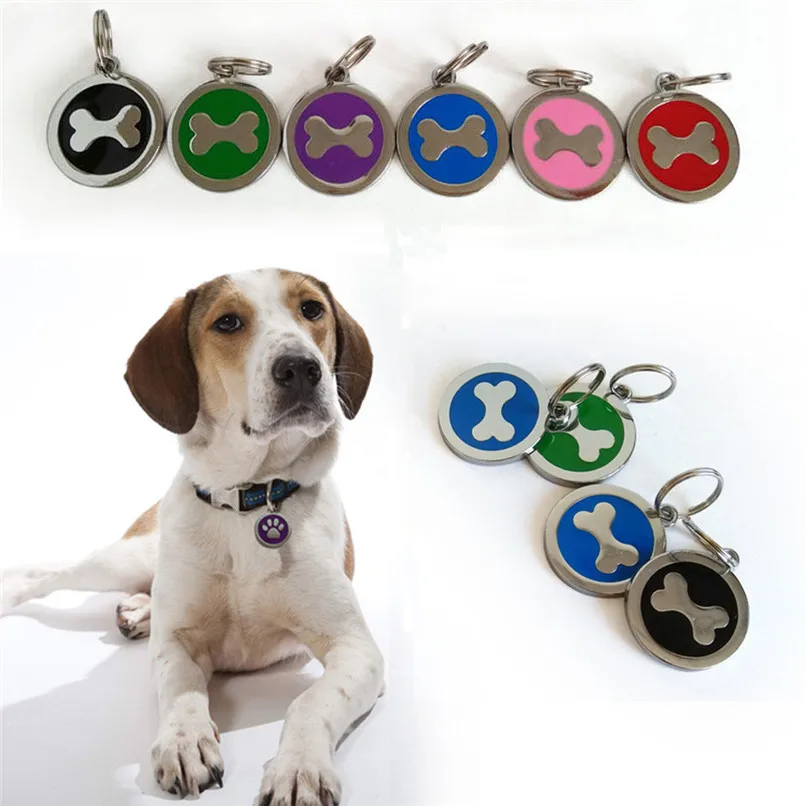 2018 New arrival Anti-Lost Pet Dog Cat Name Address Label Tag ID Identity Card Wholesale Free Shipping 3RJ11 | Дом и сад