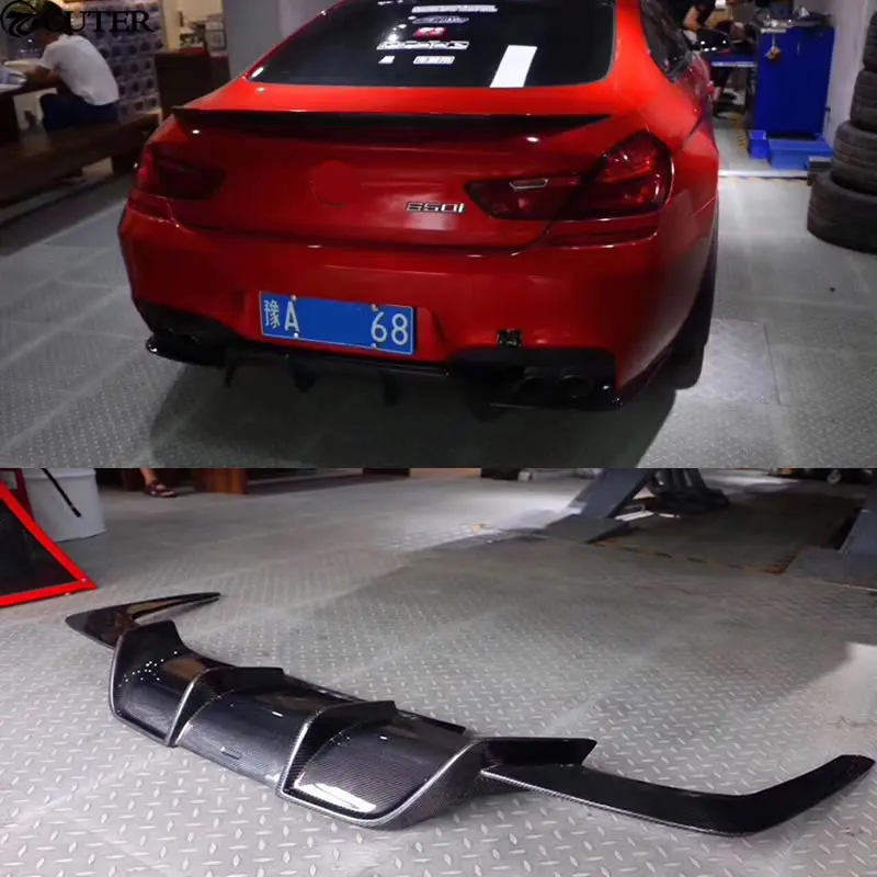 Комплект кузова из углеродного волокна F06 F12 F13 M6 задний диффузор для BMW 6 серии 13
