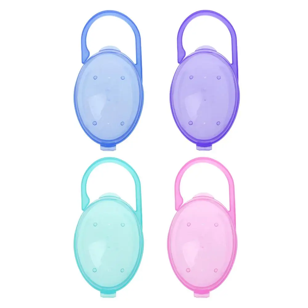 

1PCS Baby Solid Pacifier Box Soother Container Holder Pacifier Box Travel Storage Case Safe Holder Pacifier PP Plastic Box