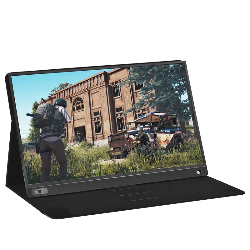 T-bao T15A монитор портативный 1920x1080 HD ips Pantalla de 15,6 pulgadas computadora монитор светодиодный с Funda de cuero para PS4/Xbox/