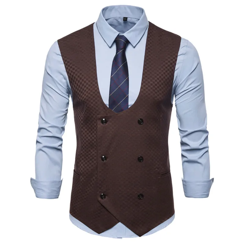Мужской костюм жилет новинка 2018 без рукавов мужской британский бизнес