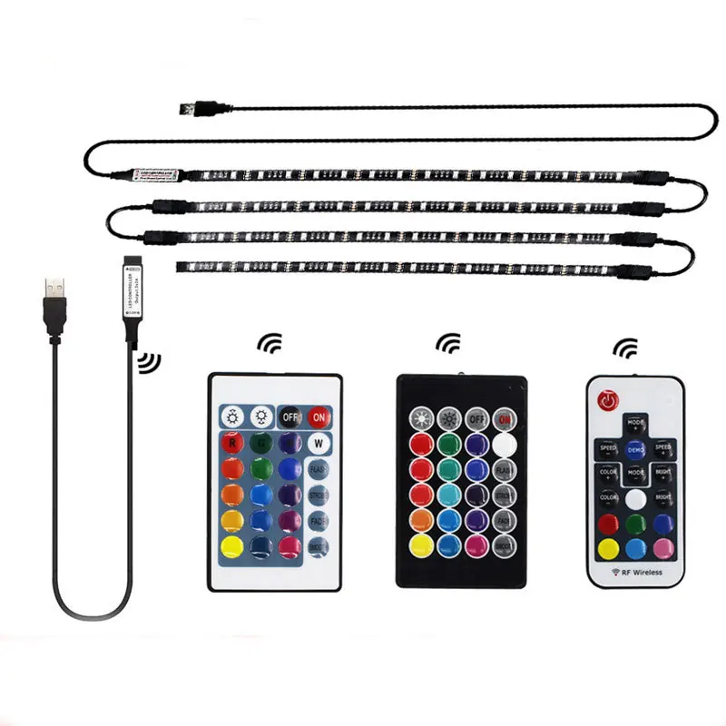 5 в USB питание Светодиодная лента гибкий светодиодный rgb свет 1 м/2 м