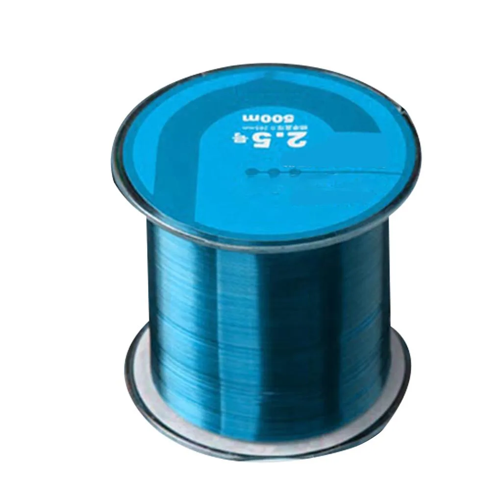 sky blue Elenxs нейлоновая леска, крепкая нейлоновая леска, 500 м, леска из мононити, японская леска, рыболовные принадлежности для ловли карпа - Цвет: sky blue