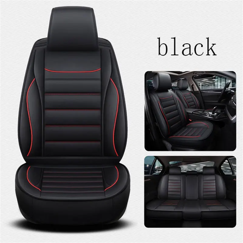 black Чехол для автокресла, чехлы для автокресел, подушка для салона hyundai creta ix25 elantra i30 i40 ix35 kona santa fe solaris terracan - Название цвета: black