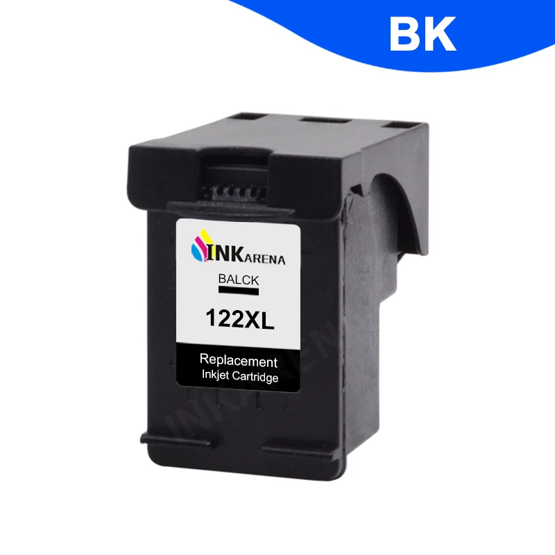 122 BK INKARENA 122XL Заправляемый картридж Замена для hp 122 с чернилами hp Deskjet 1000 1050 2000 2050s 3000 3050A 3052A 1010 1510 принтер - Цвет: 122 BK