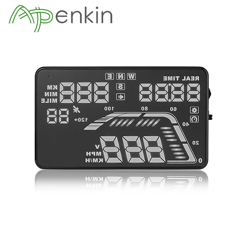 HUD Q7 5 ''универсальный GPS многофункциональный автомобильный дисплей на лобовое
